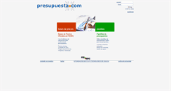 Desktop Screenshot of presupuesta.com